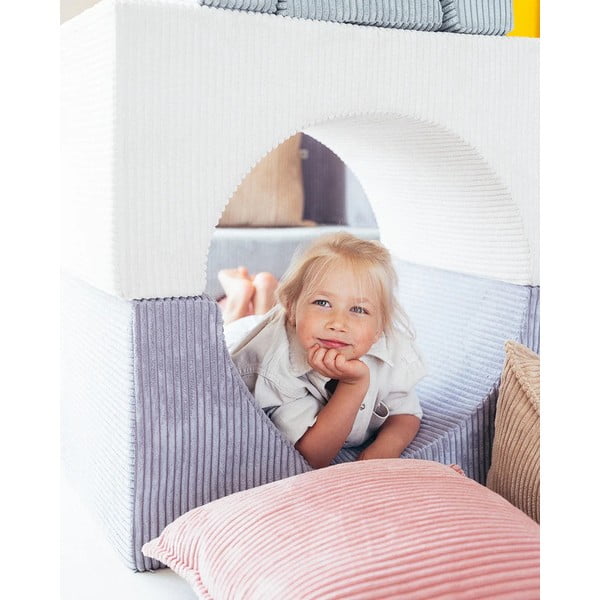 Ružičasti dječji jastuk za sjedenje od samta Block – Wigiwama-image-2