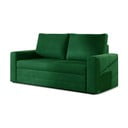 Zelena baršunasti sklopiva/s prostorom za odlaganje sofa 151 cm Wave – ELTAP