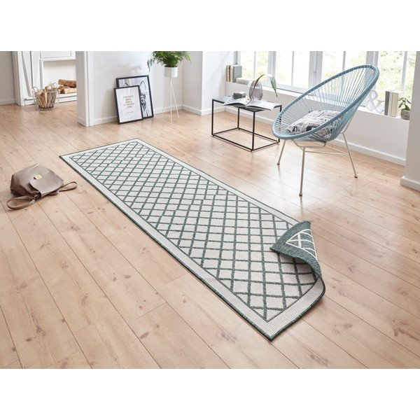 Zeleno-bež tepih za eksterijer NORTHRUGS Sydney, 80 x 250 cm-image-1