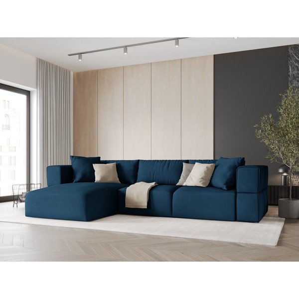 Plava kutna garnitura (s lijevim kutom) Esther – Milo Casa-image-1