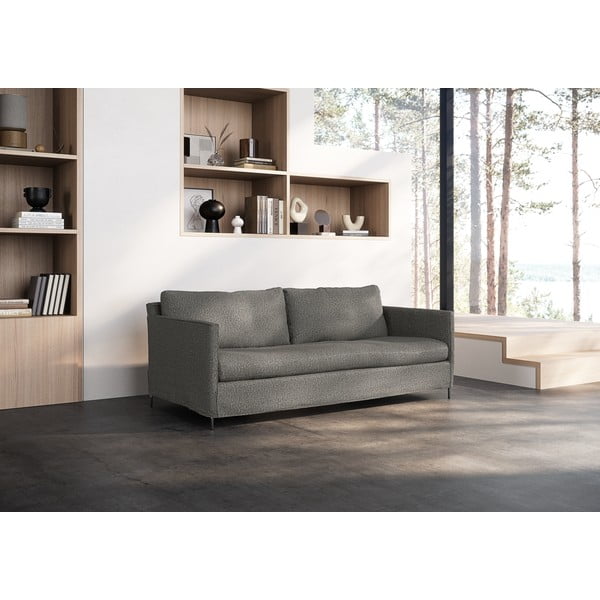 Tamno siva sofa 198 cm Petito – Furninova -image-4