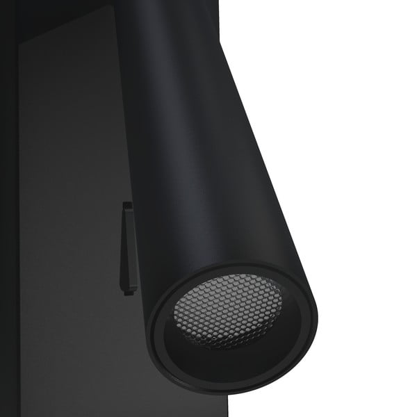 Crna zidna svjetiljka SULION Clara, visina 16,5 cm-image-2