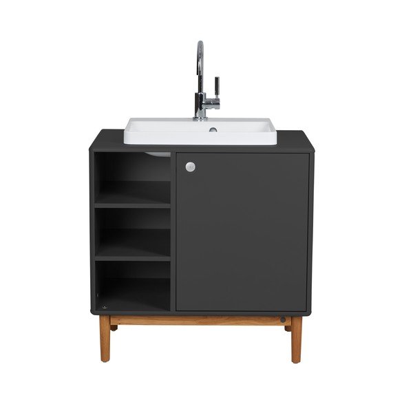 Tamno sivi ormarić ispod umivaonika 80x62 cm Color Bath - Tom Tailor for Tenzo-image-4