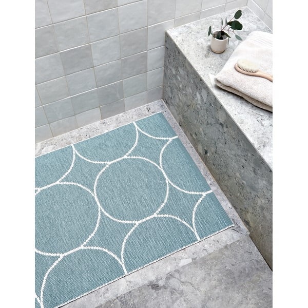 Svijetlo plavi unutarnji i vanjski tepih 70x100 cm Boo Haze – Pappelina-image-3