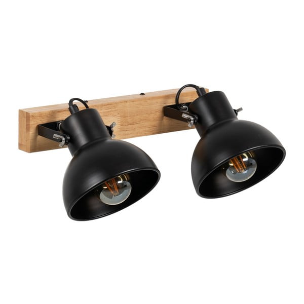 Crna/u prirodnoj boji zidna lampa – Ixia-image-2