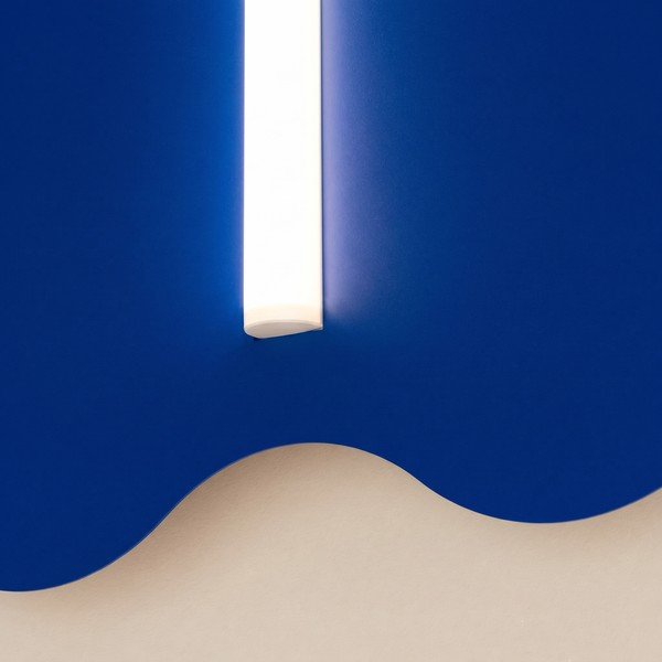Tamno plava metalna zidna lampa KLOVER – Thoro-image-4
