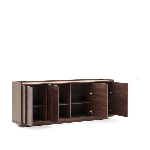 Smeđa komoda u dekoru oraha 200x80x45 cm Onix – Kave Home-image-4