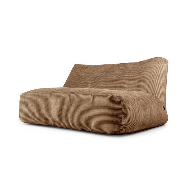 Smeđa vreća za sjedenje od samta Sofa Tube 160 – SLOWDOWN