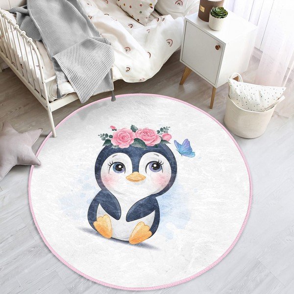 Bijeli dječji tepih ø 100 cm Comfort – Mila Home-image-4