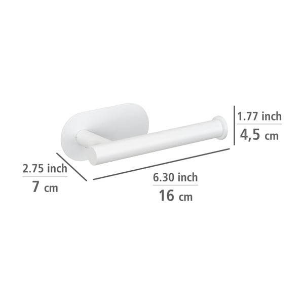 Bijeli samoljepljiv držač toaletnog papira od nehrđajućeg čelika Orea – Wenko-image-4