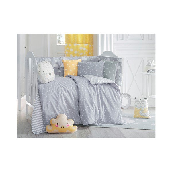 Svjetlosivi pamučni dječji jastuk Mike & Co. NEW YORK Pillow Toy Star, 35 x 35 cm-image-1