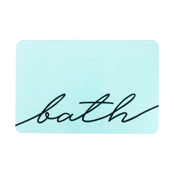 Svijetloplava kupaonska prostirka 39x60 cm Bath - Artsy Doormats