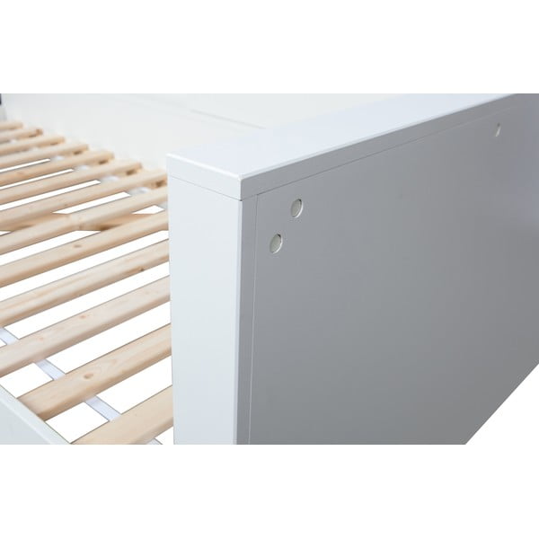 Bijeli krevet od borovog drveta WOOOD Connect, 90 x 200 cm-image-4