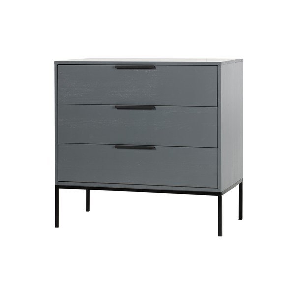 Siva komoda od borovine WOOOD Adam-image-2