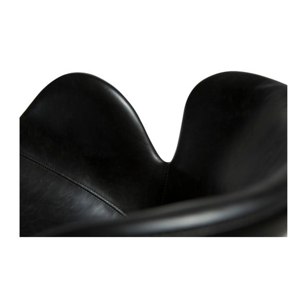 Crna podstavljena blagovaonska stolica s naslonima za ruke Gaia – DAN-FORM Denmark-image-3