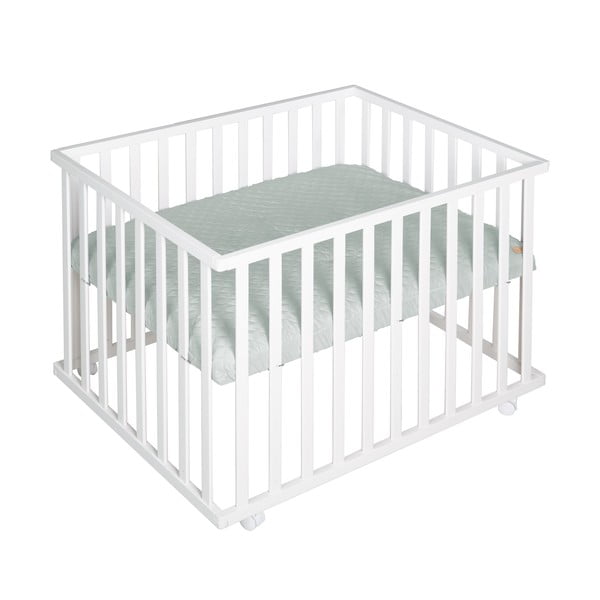 Bijeli putni krevetić na kotačićima 100x75 cm Style – Roba