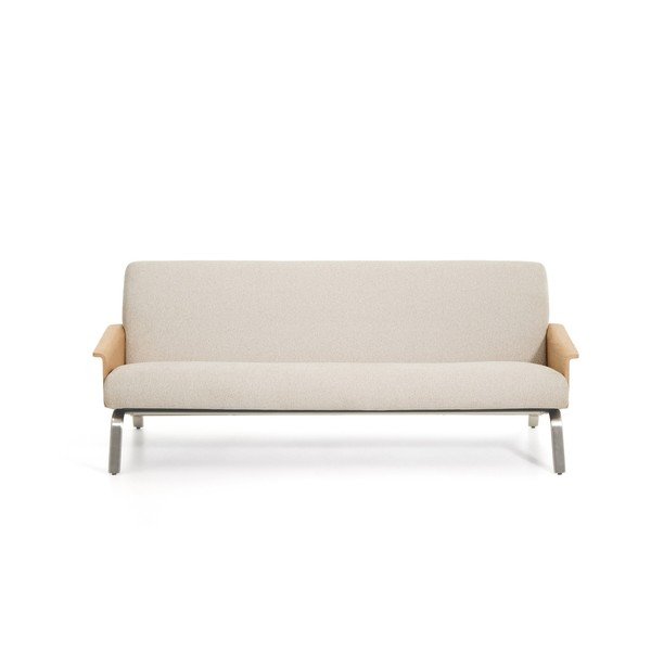 Bež sofa od šenila 205 cm Amsen – Kave Home