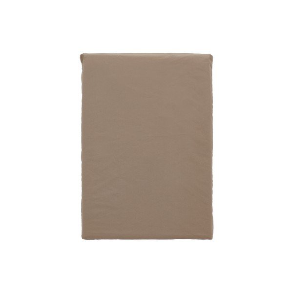 Smeđa posteljina za krevet za jednu osobu/za produženi krevet od pamučnog perkala 140x220 cm Crisp – Södahl-image-3