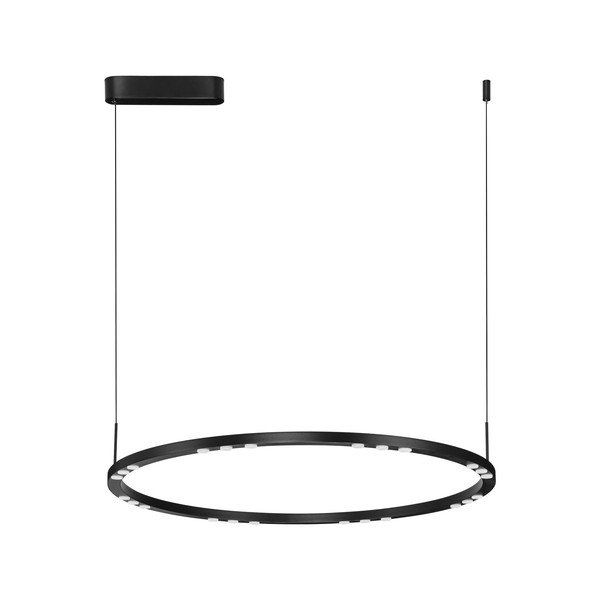 Mat crna LED viseća svjetiljka aluminijska s mogućnosti zatamnjivanja ø 80 cm Lunette – Nova Luce