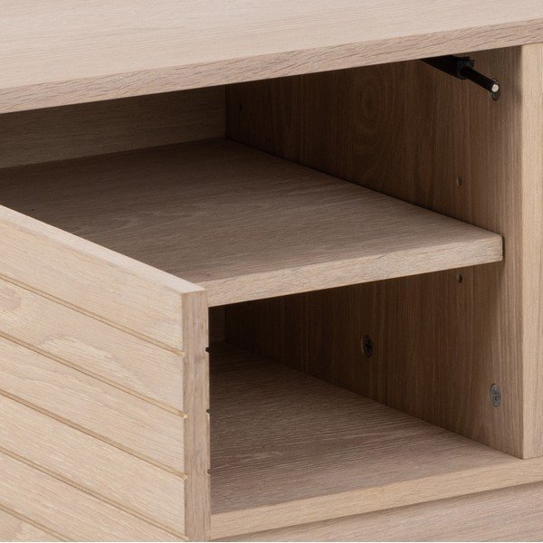 TV komoda u dekoru hrasta u prirodnoj boji 160x50 cm Linley – Actona-image-1