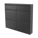 Crni metalni preklopni ormarić za cipele 98x86x15 cm Billy – Spinder Design