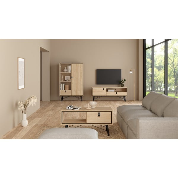 Stolić za kavu u prirodnoj boji 48x102 cm Ry – Tvilum-image-2