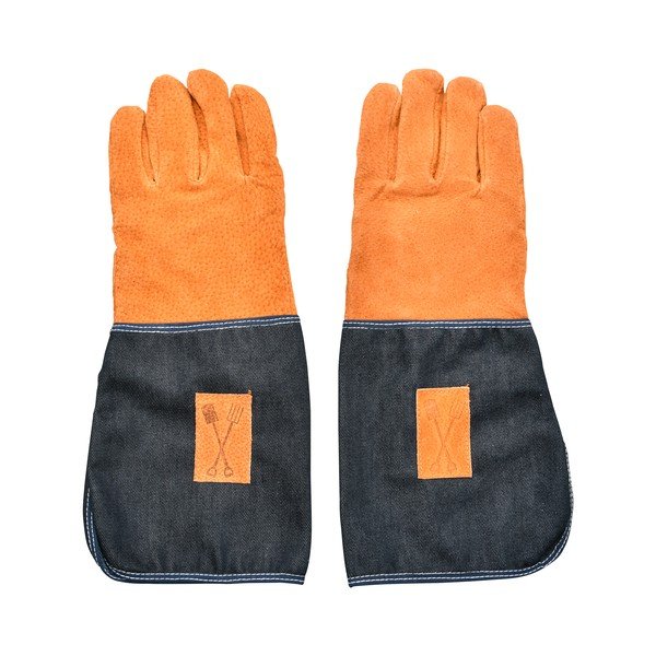Plavo-narančaste vrtne rukavice sa zaštitom za zglobove Esschert Design Denim-image-3