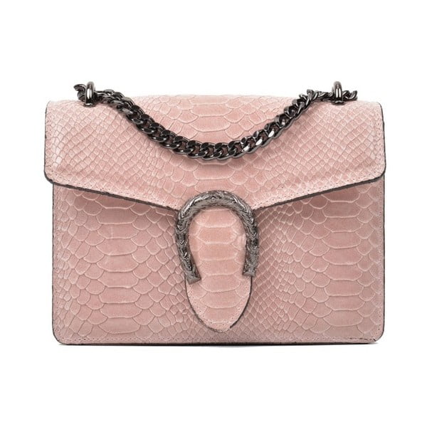 Ružičasta kožna torbica Renata Corsi Rita
