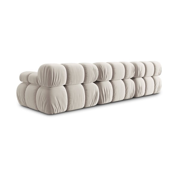 Bež baršunasti sofa 282 cm Bellis – Micadoni -image-4