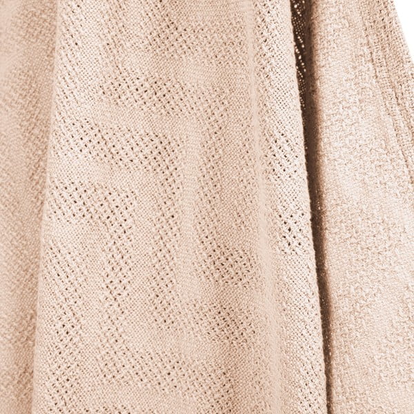 Bež pamučna pletena deka za bebe 80x80 cm Frosty Almond – Roba-image-2