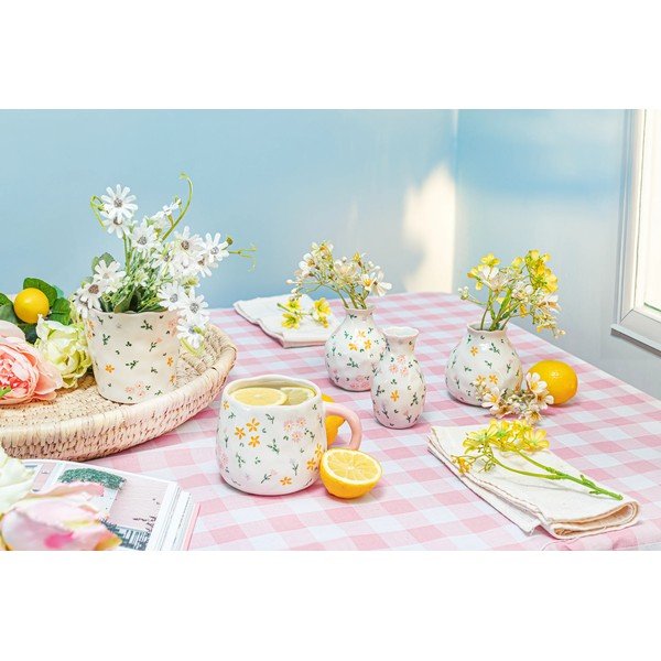Ukrasna tegla za cvijeće od kamenine ø 11 cm Ditsy Floral – Sass & Belle-image-2