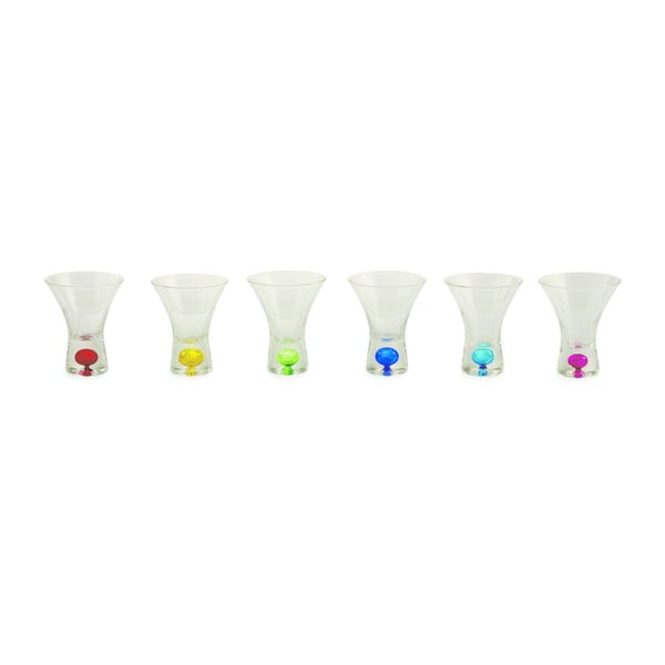 Set od 6 čaša u boji za liker Villa d&#39;Este Bicchierini Cilindri, 150 ml