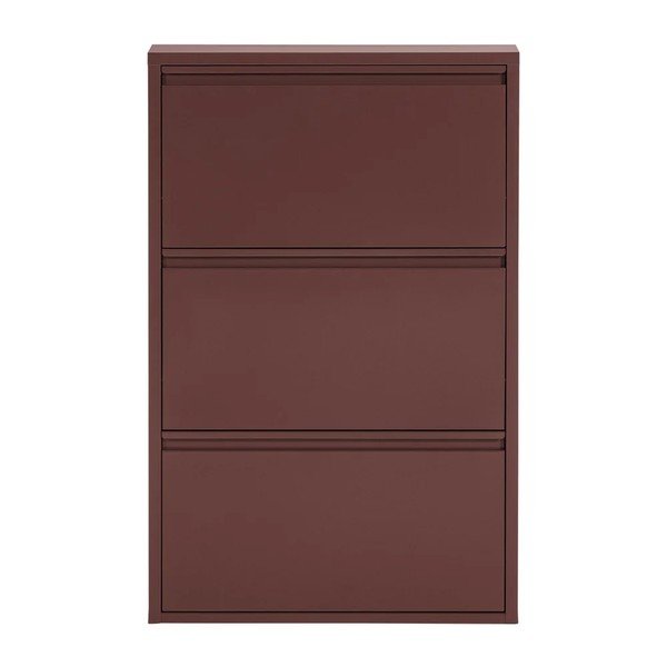 Bordo metalni preklopni ormarić za cipele 66x103x16 cm Sabine – WOOOD-image-3
