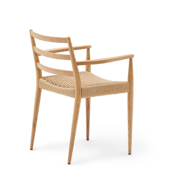 Blagovaonske stolice u setu 2 kom od punog hrasta u prirodnoj boji Analy – Kave Home-image-3