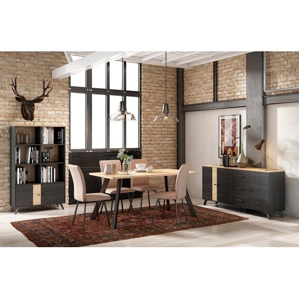 Blagovaonski stol s pločom stola u dekoru hrasta 90x160 cm Texas – Marckeric-image-1