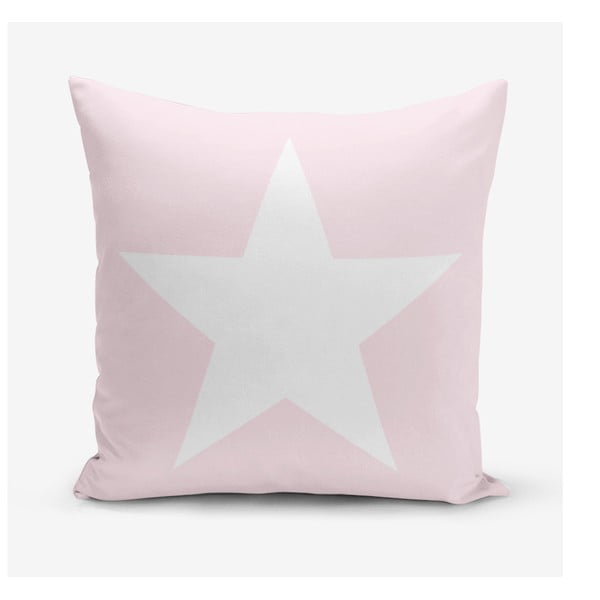 Jastučnica s primjesom pamuka Minimalist Cushion Covers Star Pink, 45 x 45 cm