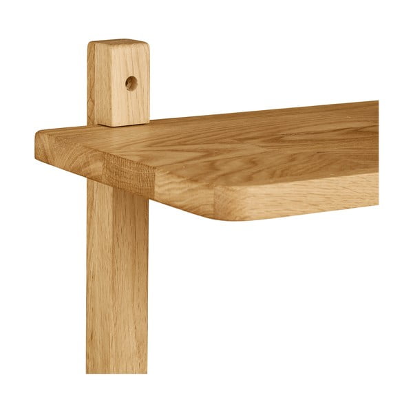 Polica s više razina od punog hrasta u prirodnoj boji 20 cm Townsville – House Nordic-image-4