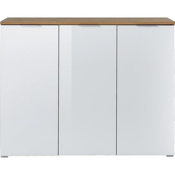 Bijela ormarić za cipele u dekoru hrasta Germania Telde, 105 x 134 cm-image-2