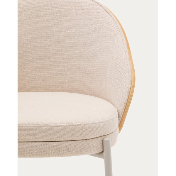 Krem/u prirodnoj boji blagovaonska stolica Eamy – Kave Home-image-1