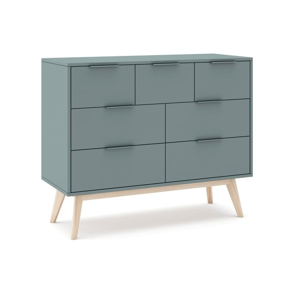 Komoda prljavo zelena 120x83x40 cm Pisco – Marckeric-image-2