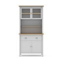 Bijela vitrina od masivnog bora 90x180,5 cm Misti – Marckeric