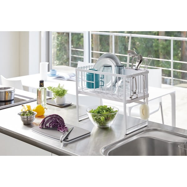 Dvoetažan metalni ocjeđivač za posuđe Tower – YAMAZAKI-image-1