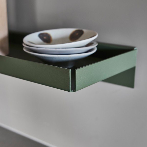 Tamno zelena metalna polica 50 cm Bakku – OYOY Living Design-image-2