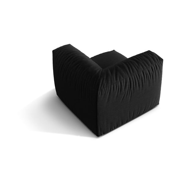 Crna modularna sjedeća garnitura (promjenjiva) Martina – Micadoni Home-image-3