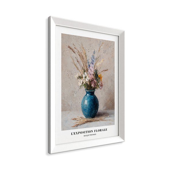 Tiskana slika s okvirom 56x75 cm Blue Vase – Styler-image-4