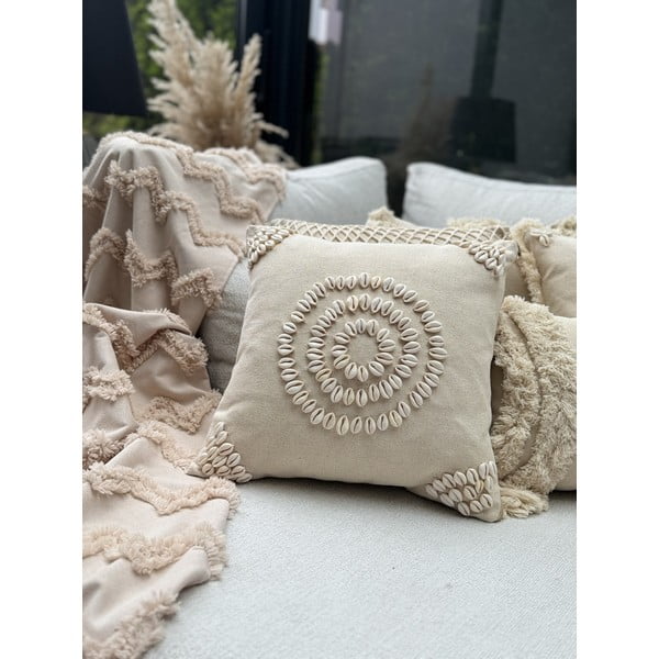 Pamučna ukrasna jastučnica 43x43 cm Seashells – Mioli Decor-image-2