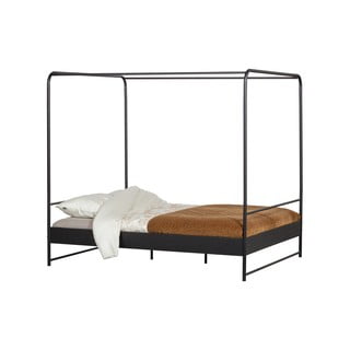 Crni bračni metalni krevet vtwonen Bunk, 160 x 200 cm