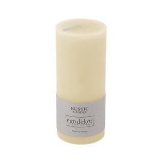 Bijela svijeća Rustic candles by Ego dekor Rust, vrijeme gorenja 58 h