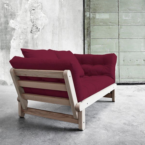 Karup Beat Beech / Light Bordeaux kauč na razvlačenje-image-1