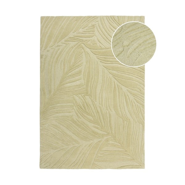 Zeleni vuneni tepih 200x290 cm Lino Leaf - Flair Rugs